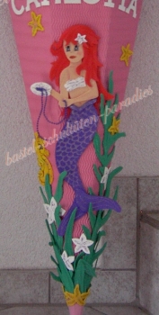 Bastelanleitung Meerjungfrau lila (nur Motiv)